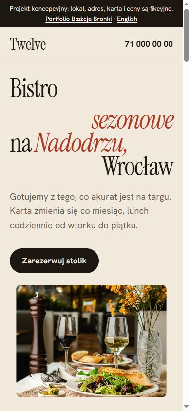 Bistro Kalendarz na telefonie