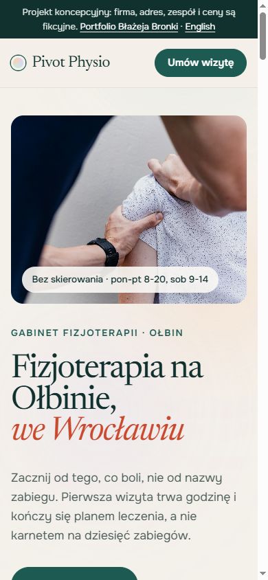 Fizjo Ołbin na telefonie